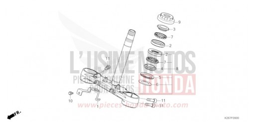 STEERING STEM MSX125AN de 2022
